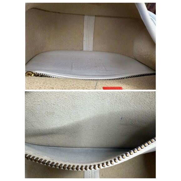 Vintage 1997 Coach Small Legacy Flap Bone Leather Crossbody - Picture 7 of 11